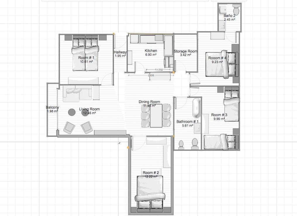 Acogedor Apt 8Pax 4Bdr 2Bth- Cozyhomesevilla2 ภายนอก รูปภาพ
